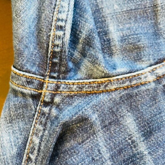 Citizens of Humanity High Rise Cropped Flare Jean Raw Hem Medium Wash Size 26 - Picture 7 of 11